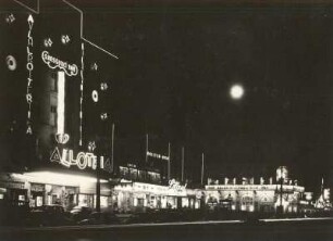 Reeperbahn : Hamburg, Reeperbahn bei Nacht mit dem Varieté Allotria