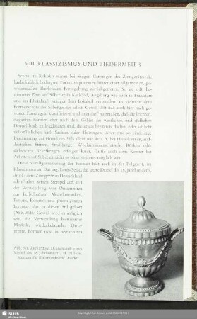 VIII. Klassizismus Und Biedermeier