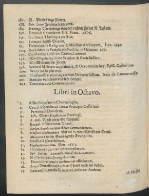 Libri in Octavo.