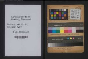 Entnazifizierung Hildegard Suck , geb. 21.05.1907 (Malerin)