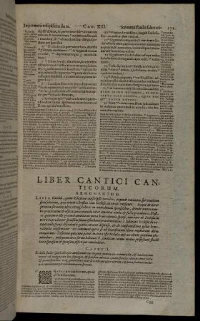 Liber Cantici Canticorum.