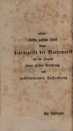 Lehrbegrif der gesamten Mathematik, 8. Die Photometrie
