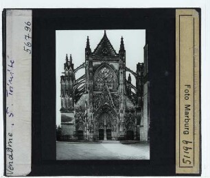 Vendôme, Abteikirche Sainte-Trinité : Außenansicht von W