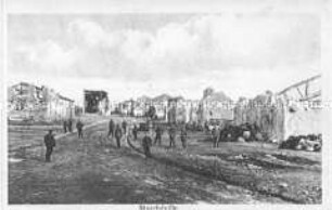 Ansicht des zerstörten Marchéville