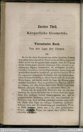 Zweiter Theil. Körperliche Geometrie
