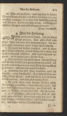 4. Von der Hofnung
