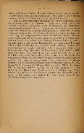 Theorie der Combinanten algebraischer Formen