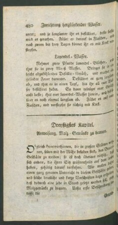 Dreyßigstes Kapitel. Anweisung, Malz-Getränke zu brauen