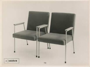 Stapelbare Stühle Modlel "116" der Eugen Schmidt GmbH
