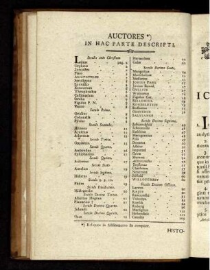 Auctores in Hac Parte Descripti
