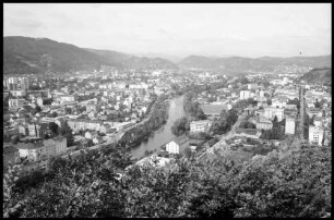 Graz: vom Schlossberg auf Murr und nördliche Stadt