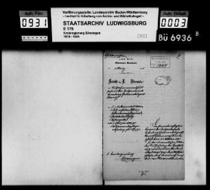 Schuldenwesen der Teilgemeinde Kornberg, Gemeindebezirk Oberrot