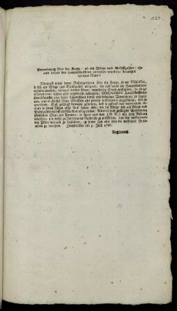Verordnung über die Frage, ob ein Bürge und Selbstzahler, ehe und bevor der Hauptschuldner executirt worden, belanget werden könne? : Zweybrücken den 5. Julii 1766.