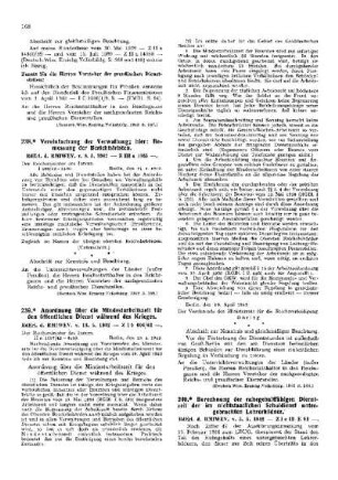Vereinfachung der Verwaltung; hier: Bemessung der Berichtsfristen : [Amtliche Erlasse] ; [Amtlicher Teil]