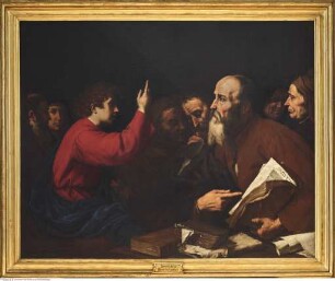 Christus disputiert mit den Schriftgelehrten im Tempel