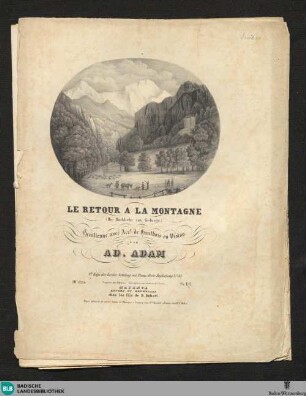 Le retour à la montagne : tyrolienne, avec acct. de hautbois ou violon
