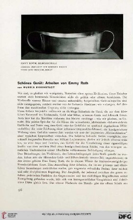 Schönes Gerät: Arbeiten von Emmy Roth