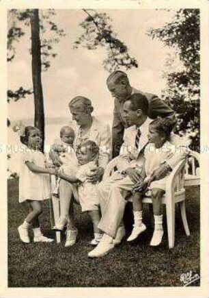 Joseph Goebbels mit seiner Familie