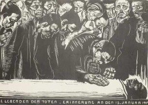 Gedenkblatt für Karl Liebknecht