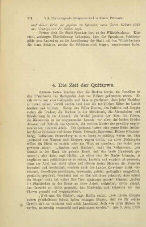 4. Die Zeit der Quitzows