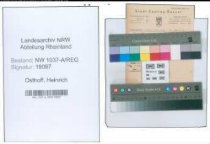 Entnazifizierung Heinrich Osthoff , geb. 10.07.1895 ()