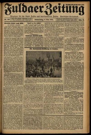 Ausgabe vom Donnerstag, den 12. November 1931.