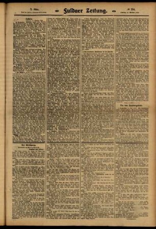 Zweite Ausgabe vom Samstag, den 11. Oktober 1913.