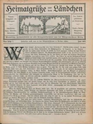 1918: Heimatgrüße aus dem Ländchen