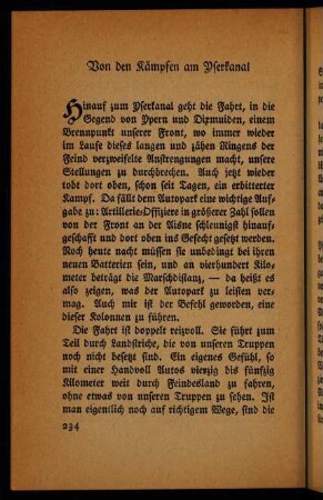 234-254, Von den Kämpfen am Yserkanal