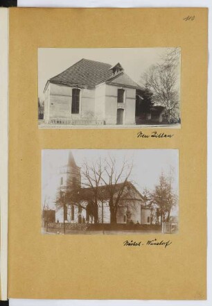 Kirche, Neu Zittau / Kirche, Wünsdorf: Ansichten (aus: Skizzen- und Fotoalbum 28)