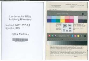 Entnazifizierung Matthias Nilles , geb. 20.06.1891 ()