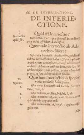 De Interiectione.