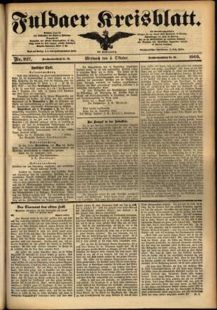 Ausgabe vom Mittwoch, den 04. Oktober 1905.
