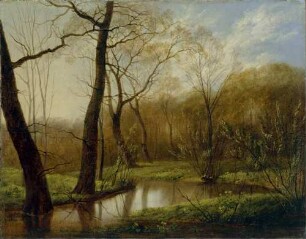 Frühlingslandschaft im Rosenthal bei Leipzig