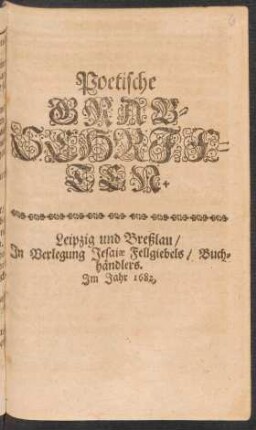 Poetische Grab-Schriften