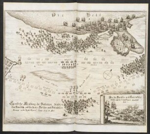 Eigentliche Abbildung der Battalien, zwischen den Schwedisch: und der Alirten Dänischen und Holländischen Armeen in der Inßul Fünen, Anno 1659. im 9bris