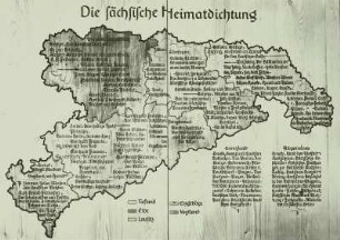 Die Verbreitung der sächsischen Heimatdichtung in einzelnen Landschaften