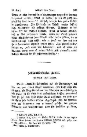 Sechsundfünfzigstes Kapitel. Lessing's letzte Jahre