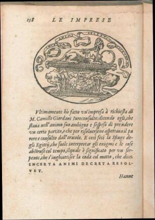 Incerta Animi Decreta Resolvet