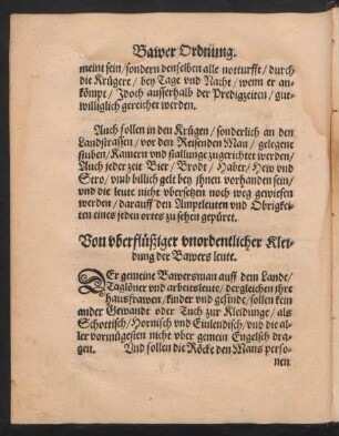 Von uberflüßiger unordentlicher Kleidung der Bawers leute.