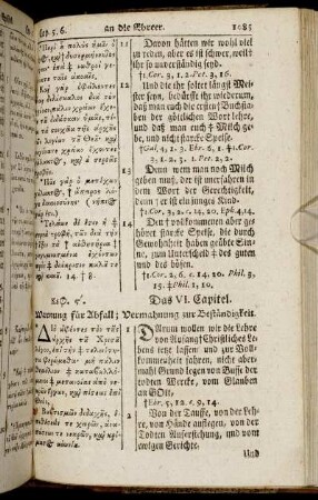 VI. Capitel - IX. Capitel.