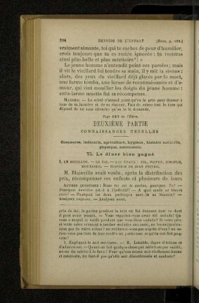 Deuxième partie Connaissances usuelles
