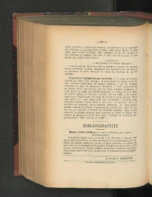 Bibliographie.