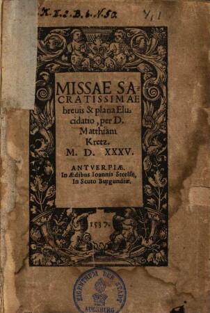 Missae sacratissimae brevis et plana elucidatio