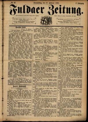 Ausgabe vom Donnerstag, den 27. Februar 1890.