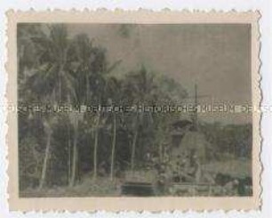 Militärschiff, Foto aus dem Indochina-Konvolut des Legionärs Harry Weiss