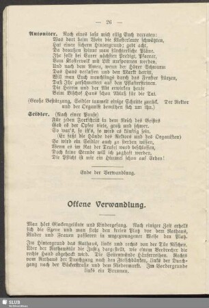 Offene Verwandlung