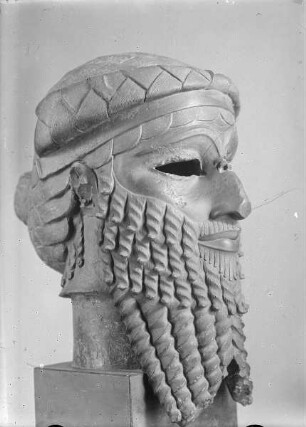 Kopf des Königs Sargon (?), aus Ninive, Herrscher der Dynastie von Akkad (Kopie?)