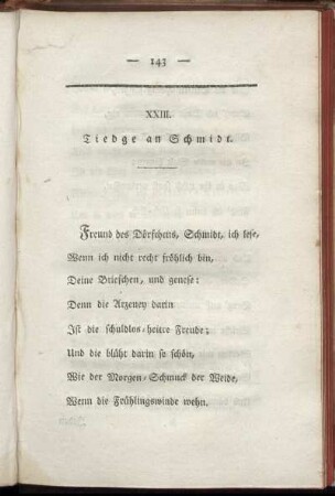XXIII. Tiedge an Schmidt.