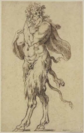 Alter Satyr nach links